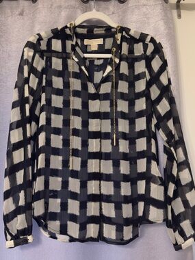 Michael Kors Checkered Blouse